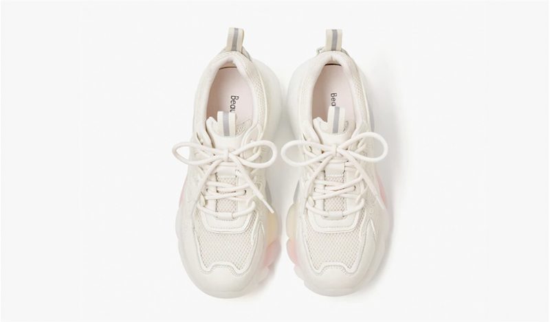 Drømmende Flerfarvede Sneakers Til Kvinder - Beige
