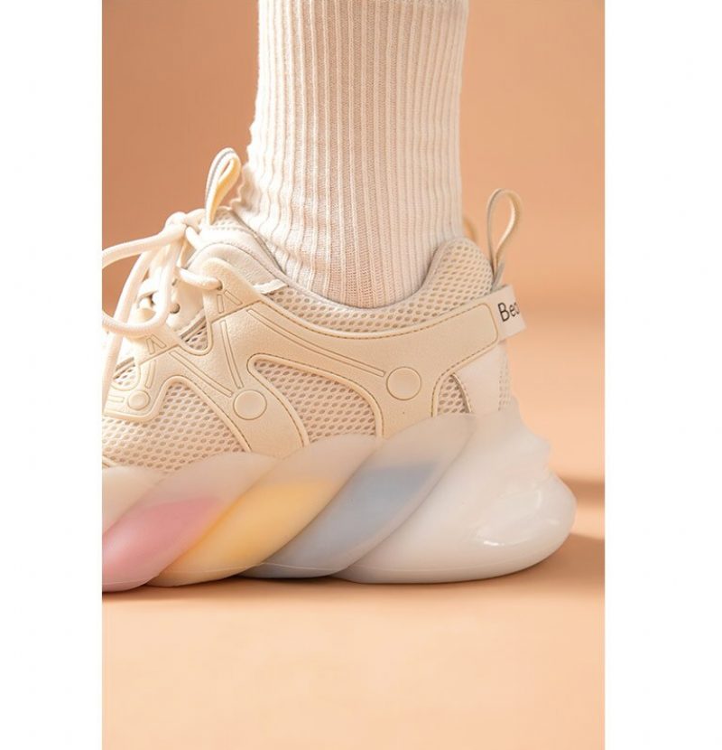 Drømmende Flerfarvede Sneakers Til Kvinder - Beige