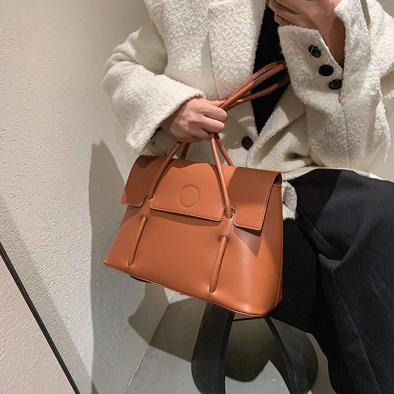 Duff Luxury Designer Small Tote Håndtaske Til Kvinder - Sort
