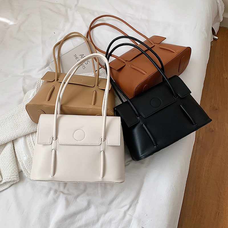 Duff Luxury Designer Small Tote Håndtaske Til Kvinder - Sort