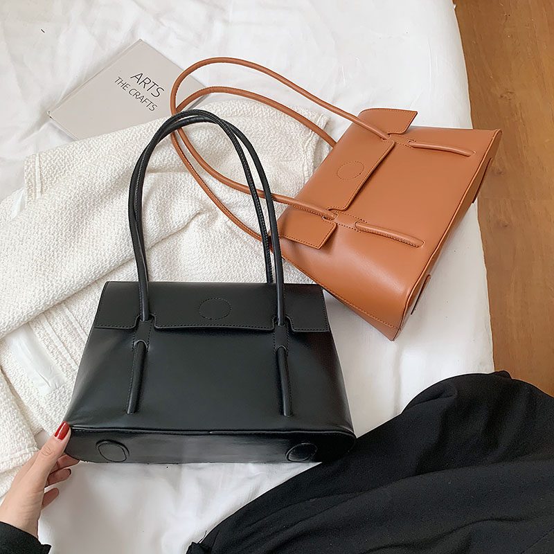 Duff Luxury Designer Small Tote Håndtaske Til Kvinder - Sort