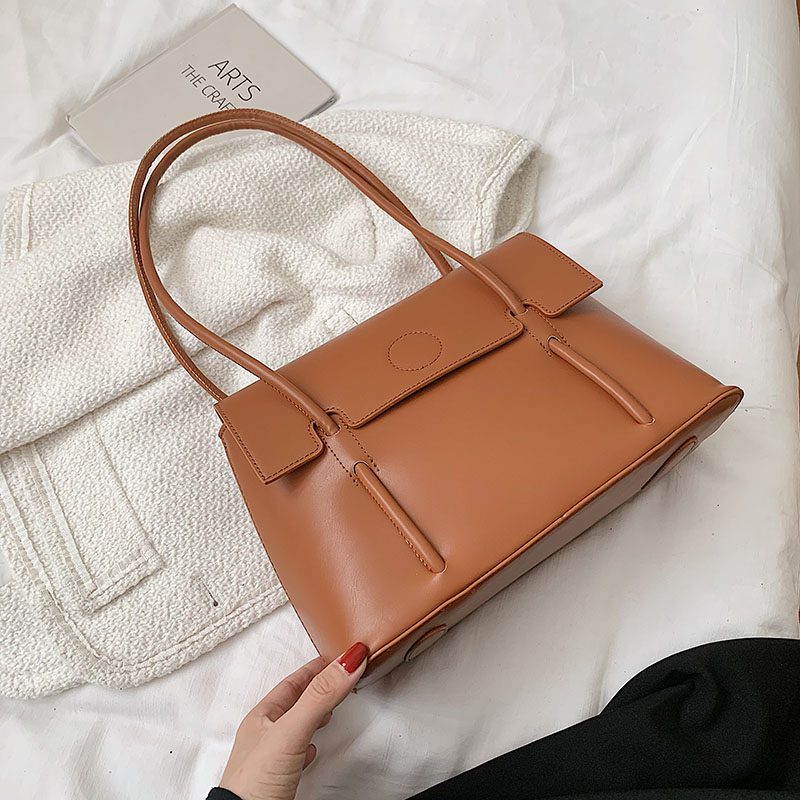 Duff Luxury Designer Small Tote Håndtaske Til Kvinder - Sort