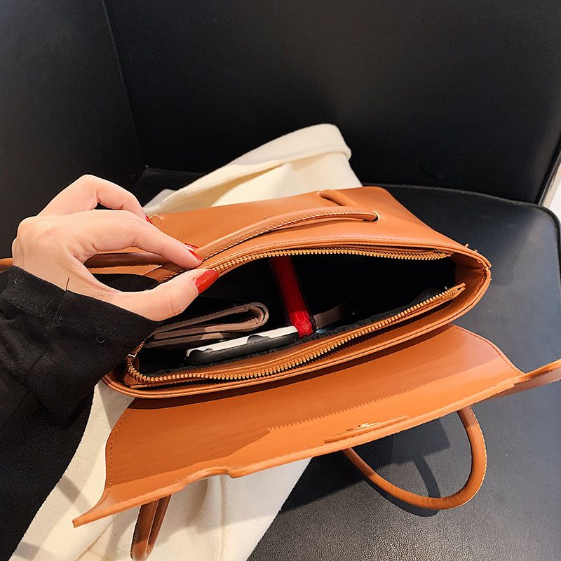 Duff Luxury Designer Small Tote Håndtaske Til Kvinder - Sort