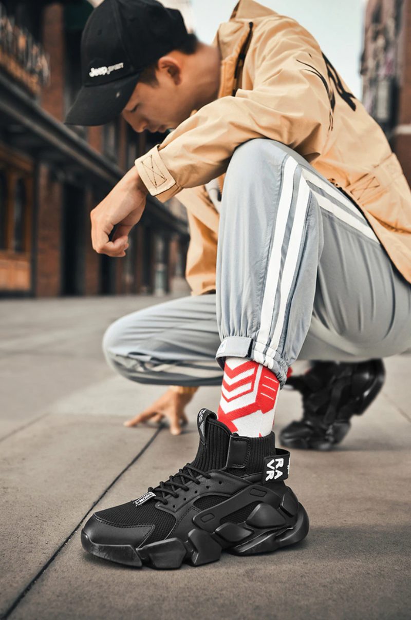 Dynamo Mode Sneakers Til Mænd - Sort
