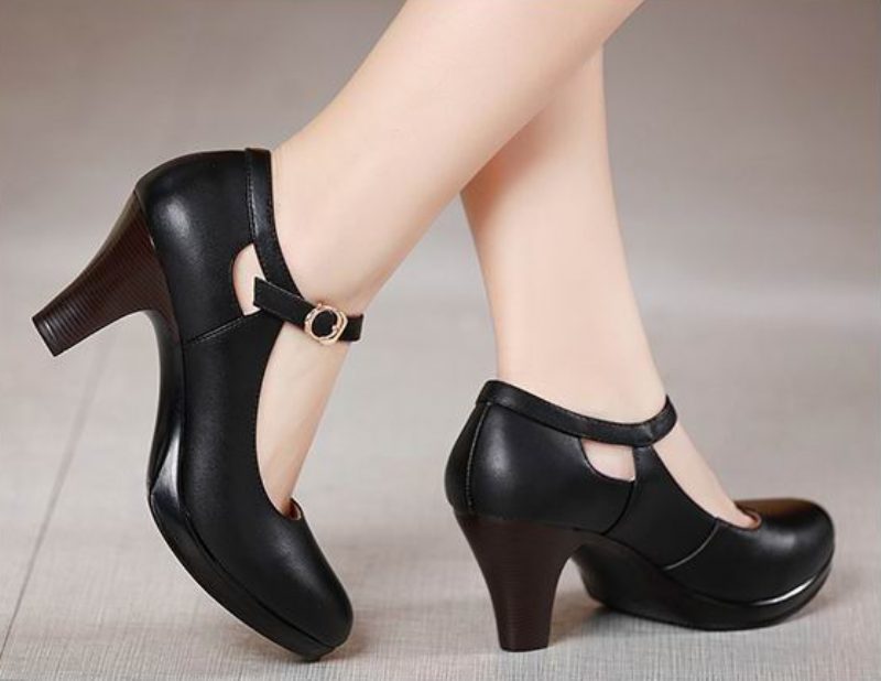 Eimy Komfortable Light Pumps-sko Til Kvinder - Sort