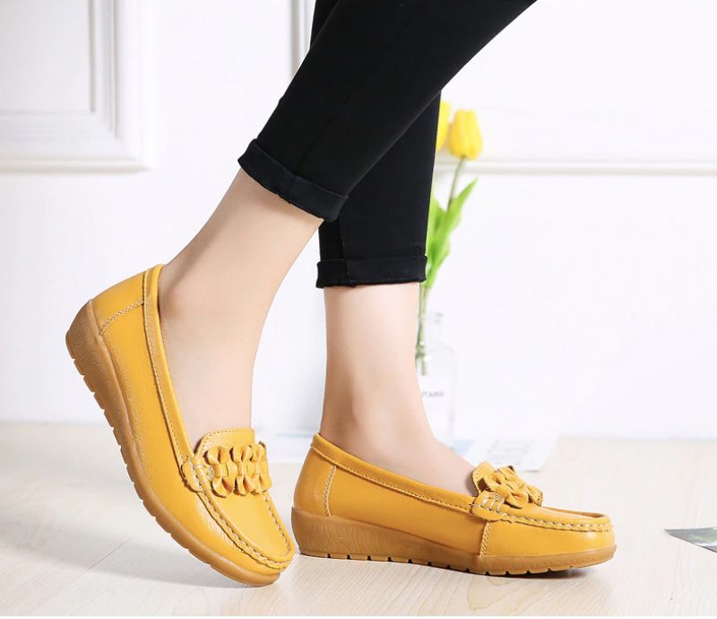 Elauris Dame Loafer Sko - Gul