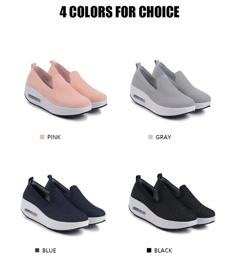 Elmira Slip-on Platform Sko Til Kvinder - Sort