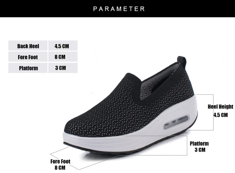 Elmira Slip-on Platform Sko Til Kvinder - Sort