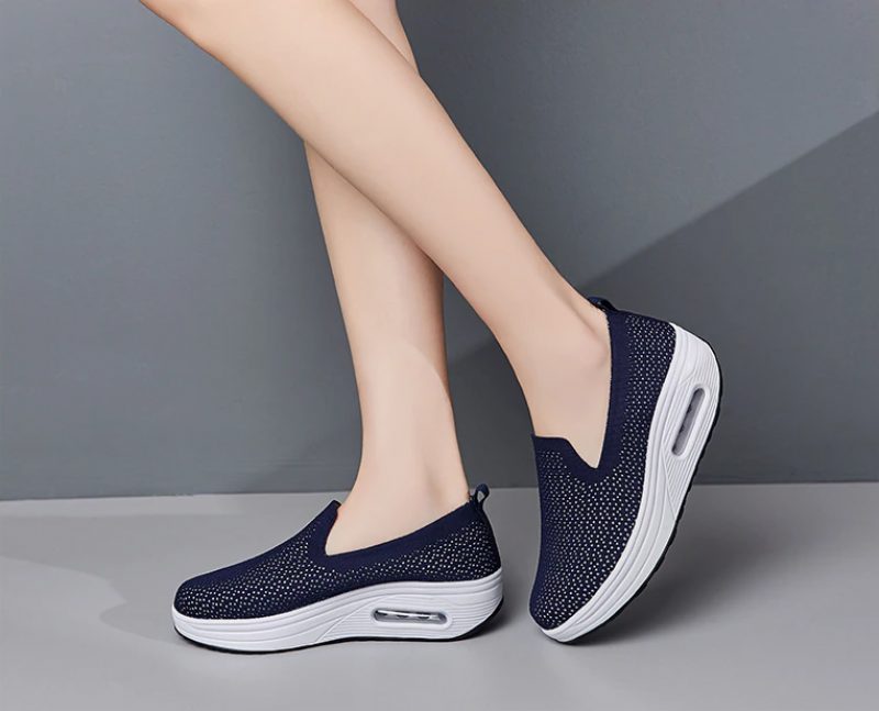 Elmira Slip-on Platform Sko Til Kvinder - Sort