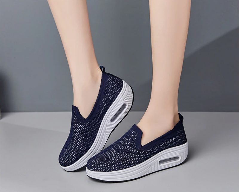 Elmira Slip-on Platform Sko Til Kvinder - Sort