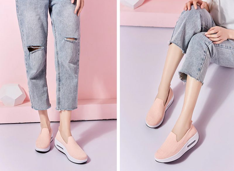 Elmira Slip-on Platform Sko Til Kvinder - Sort