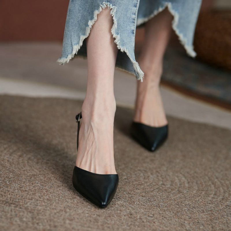 Elsa Elegant Pump Sko Til Kvinder - Sort