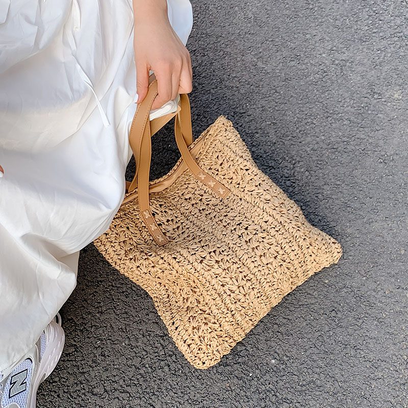 Elsy Sommerhalmhåndtaske Til Kvinder - Beige ge