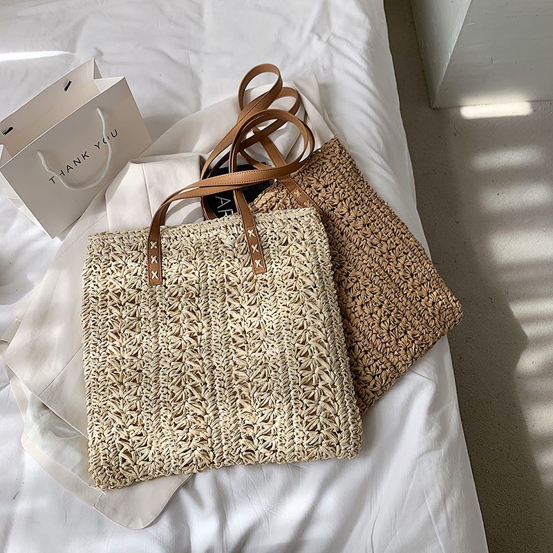 Elsy Sommerhalmhåndtaske Til Kvinder - Beige ge