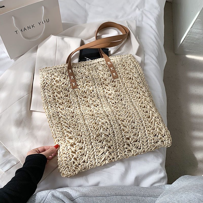 Elsy Sommerhalmhåndtaske Til Kvinder - Beige ge