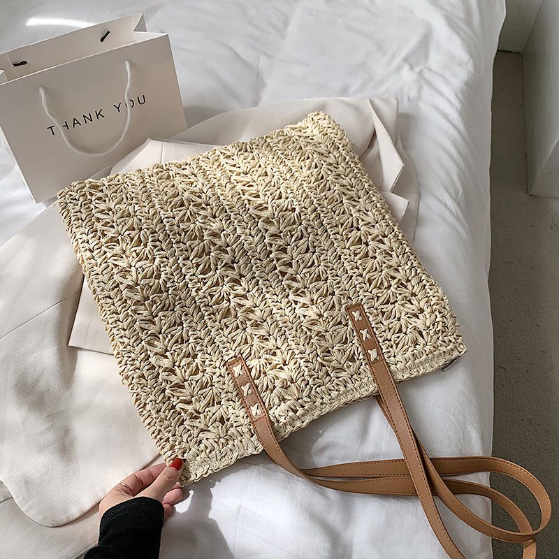 Elsy Sommerhalmhåndtaske Til Kvinder - Beige ge