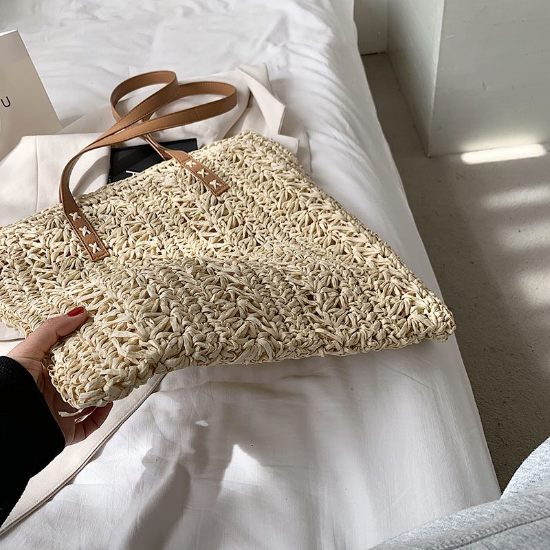 Elsy Sommerhalmhåndtaske Til Kvinder - Beige ge