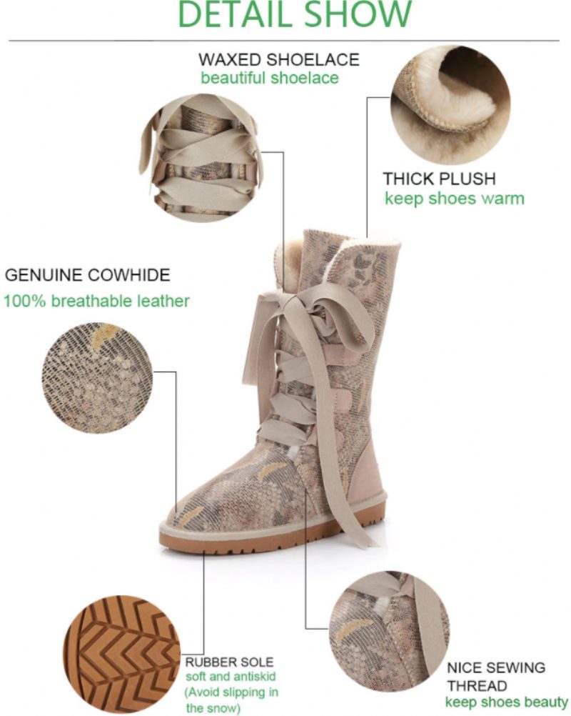 Elvia Støvler Mid Calf - SANDfarvet