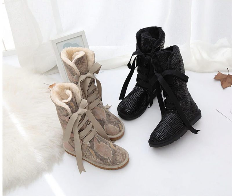 Elvia Støvler Mid Calf - SANDfarvet