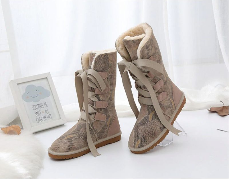 Elvia Støvler Mid Calf - SANDfarvet