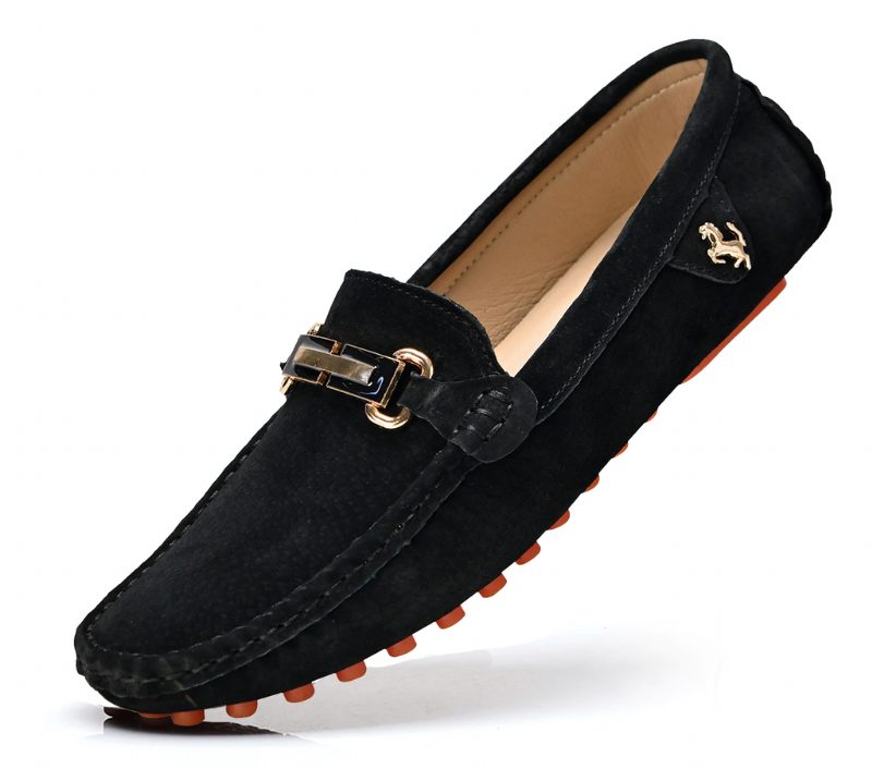 Elvion Loafers Dress Sko Til Mænd - Sort