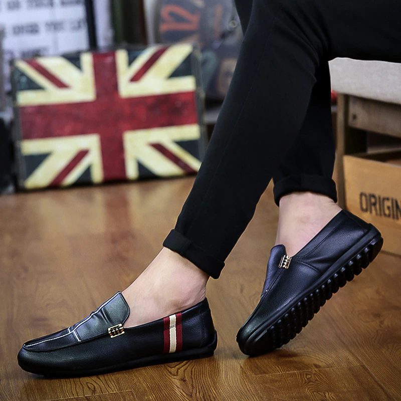 Enzo Loafers Fritidssko Til Mænd - Sort