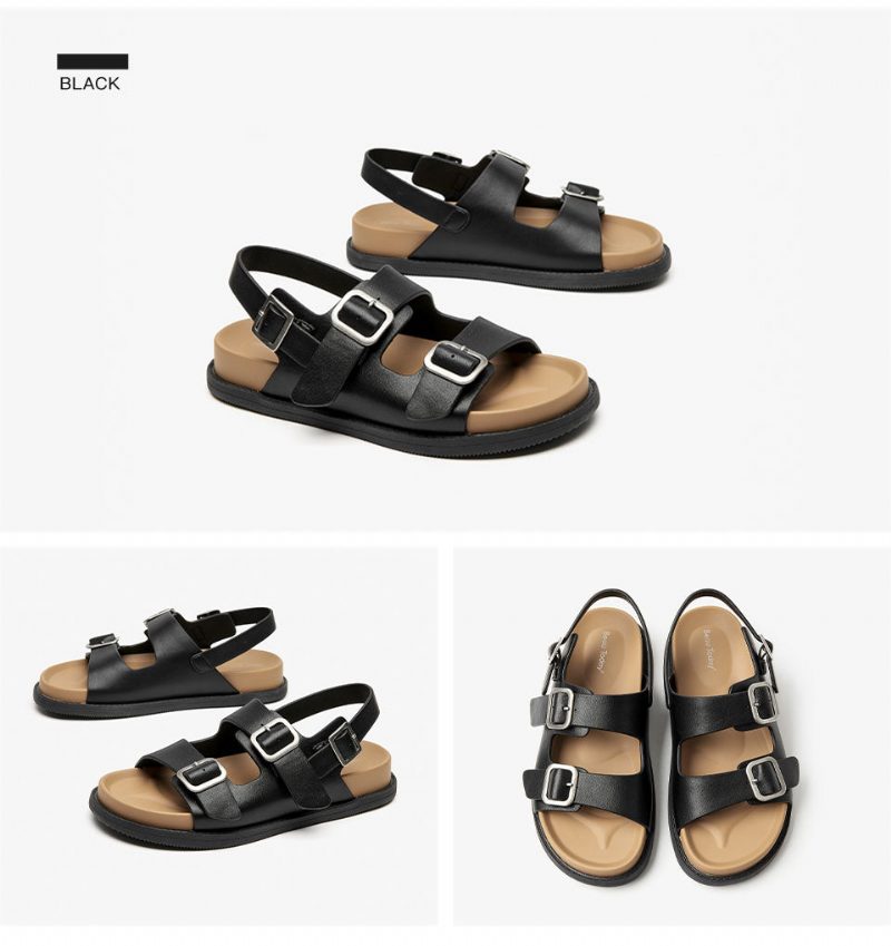 Erminia Flad Sandal Til Kvinder - Beige