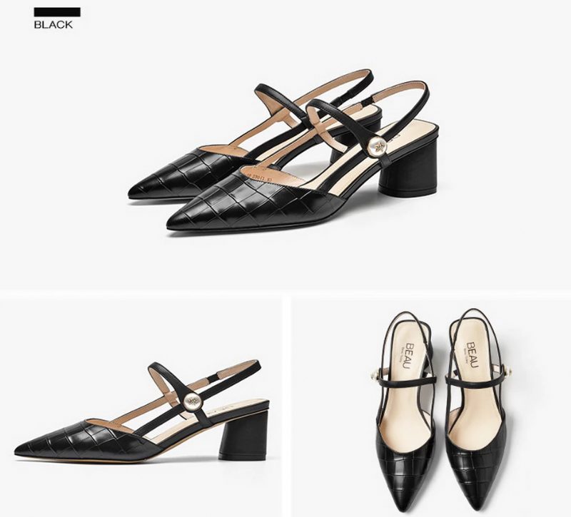 Esmeralda Højhælede Pumps-sko Til Kvinder - Sort