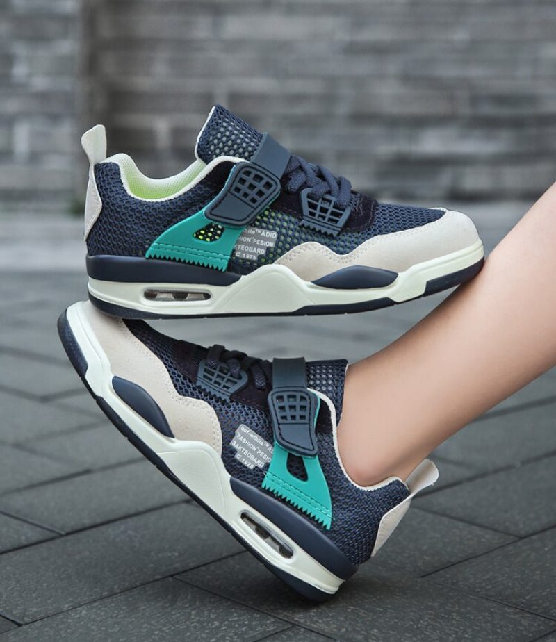 Ethan Drenge Afslappede Sneakers - Marineblå