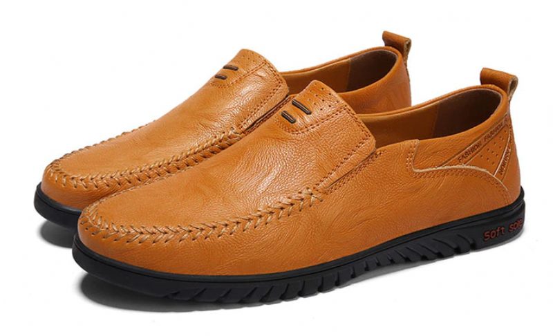 Euder Luksus Loafers Sko Til Mænd - Brun
