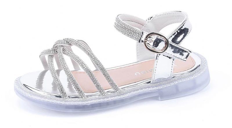 Evana Pigekjole Sandal - Sølv