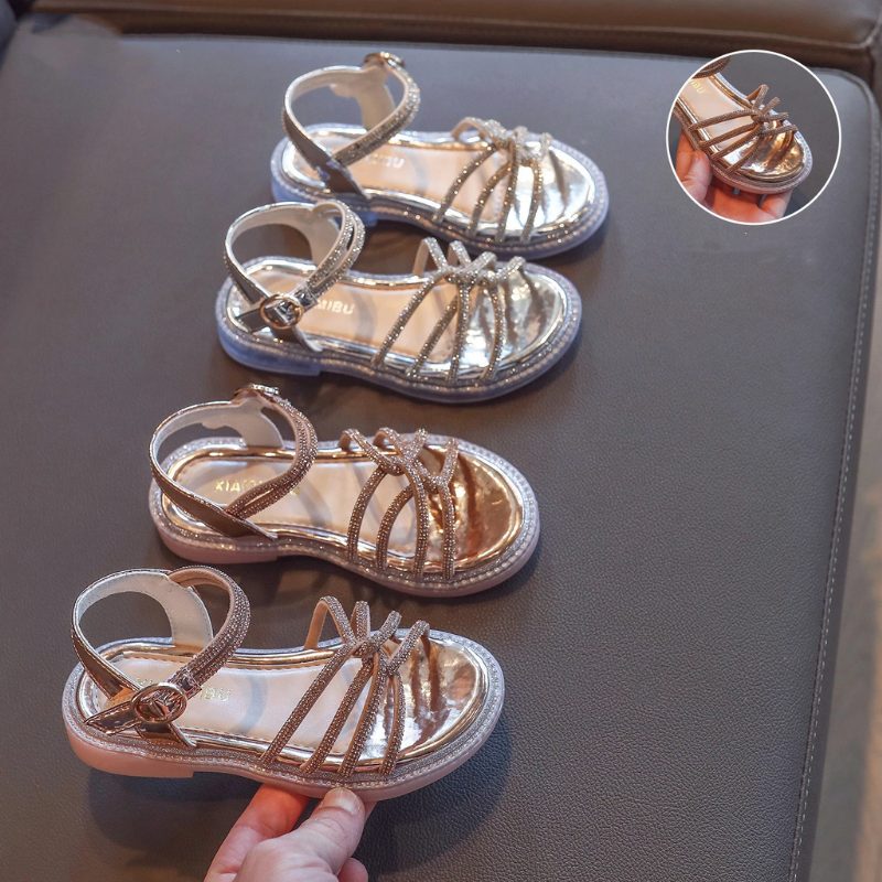 Evana Pigekjole Sandal - Sølv