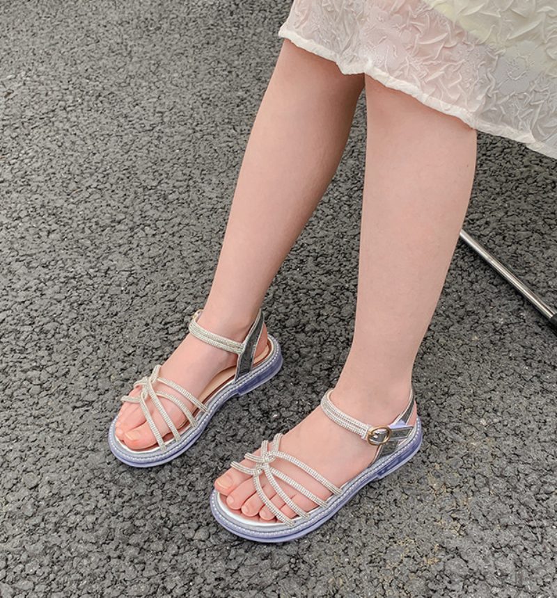 Evana Pigekjole Sandal - Sølv