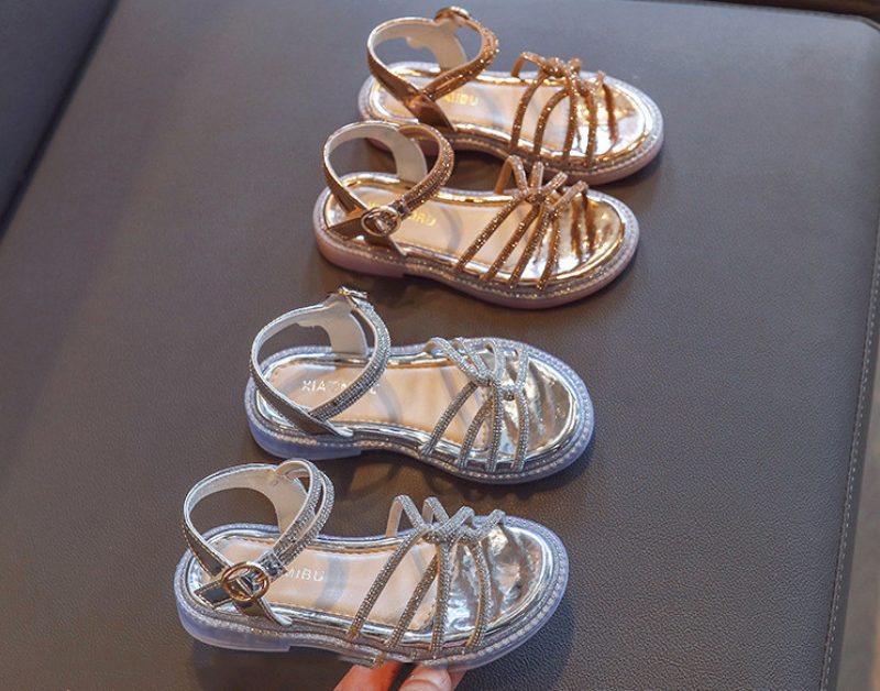 Evana Pigekjole Sandal - Sølv