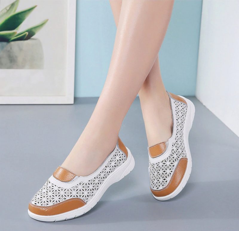 Evania Anti-slip Loafers Til Kvinder - Blå
