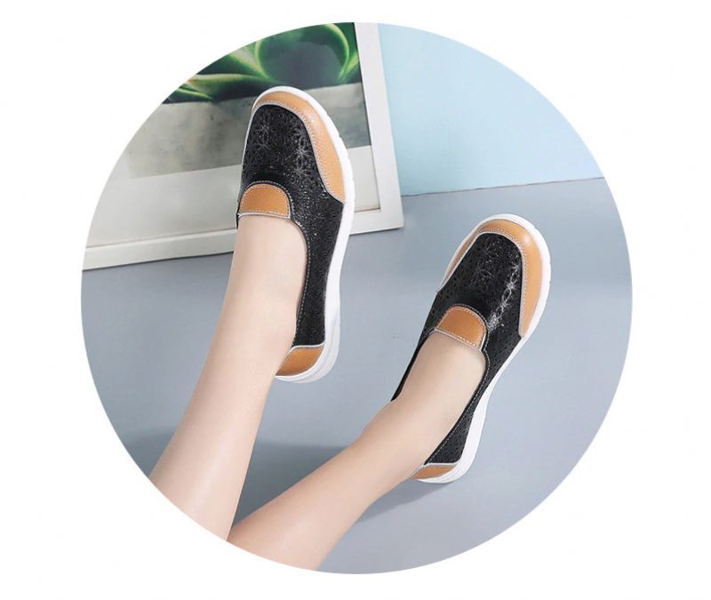 Evania Anti-slip Loafers Til Kvinder - Blå