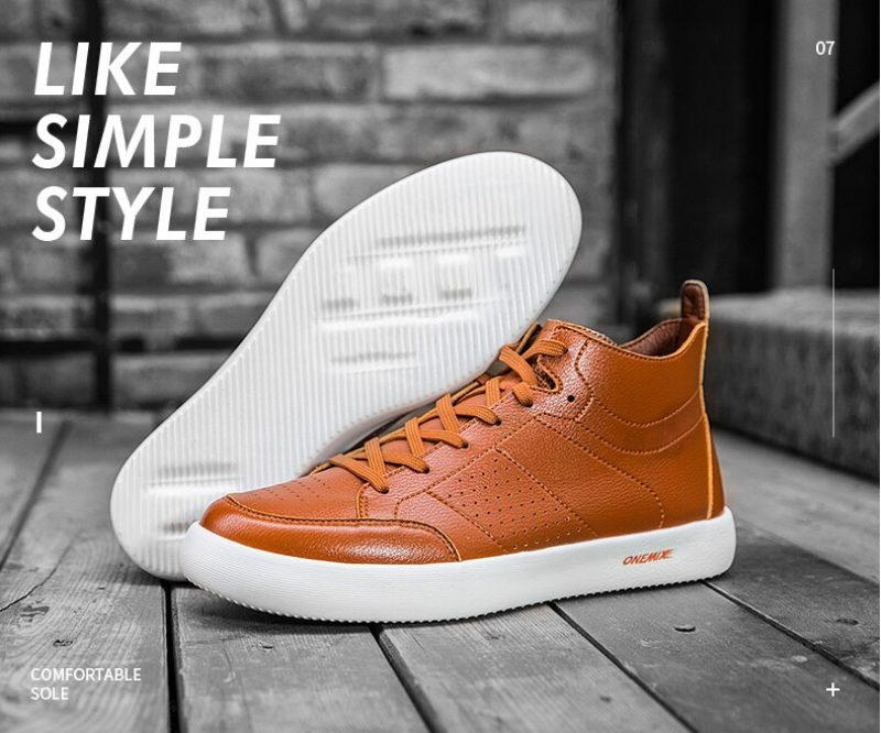 Ezzio Mænds Afslappede Sneakers - Brun