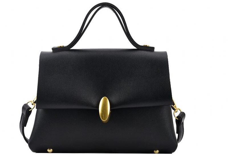 Fantasy Small Crossbody-håndtaske I Læder Til Kvinder - Sort