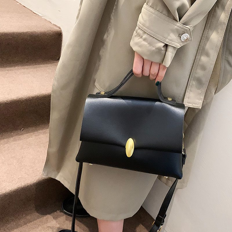 Fantasy Small Crossbody-håndtaske I Læder Til Kvinder - Sort