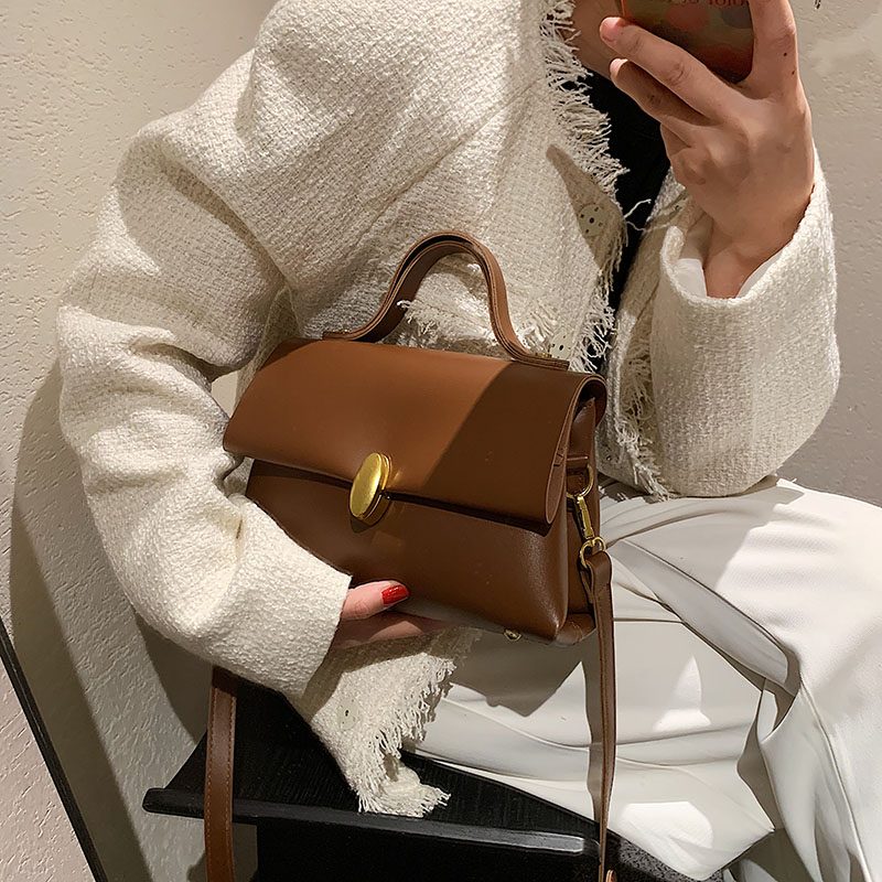 Fantasy Small Crossbody-håndtaske I Læder Til Kvinder - Sort