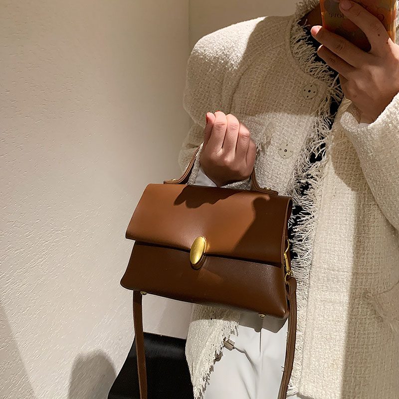 Fantasy Small Crossbody-håndtaske I Læder Til Kvinder - Sort