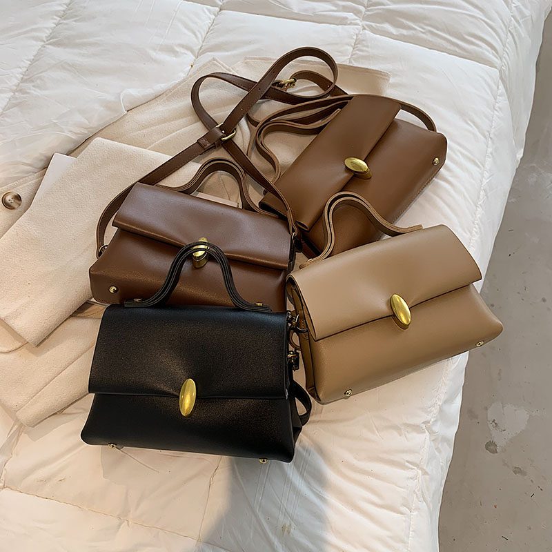 Fantasy Small Crossbody-håndtaske I Læder Til Kvinder - Sort