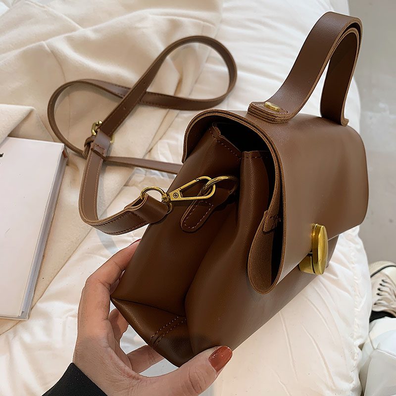 Fantasy Small Crossbody-håndtaske I Læder Til Kvinder - Sort