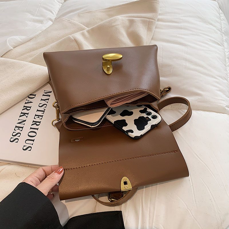 Fantasy Small Crossbody-håndtaske I Læder Til Kvinder - Sort