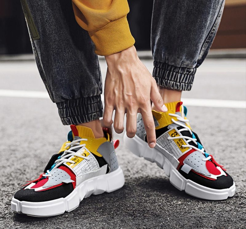 Farfan Luksus Sneakers Til Mænd - Gul