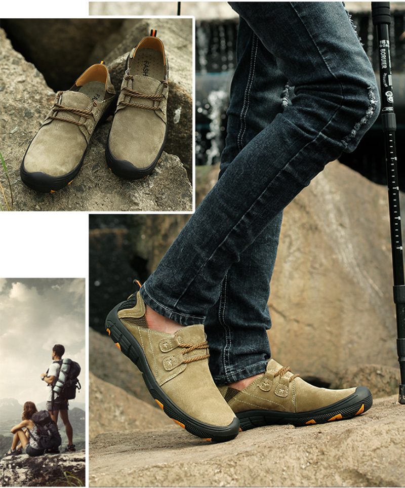 Fede Loafers Til Mænd Fritidssko - Khaki