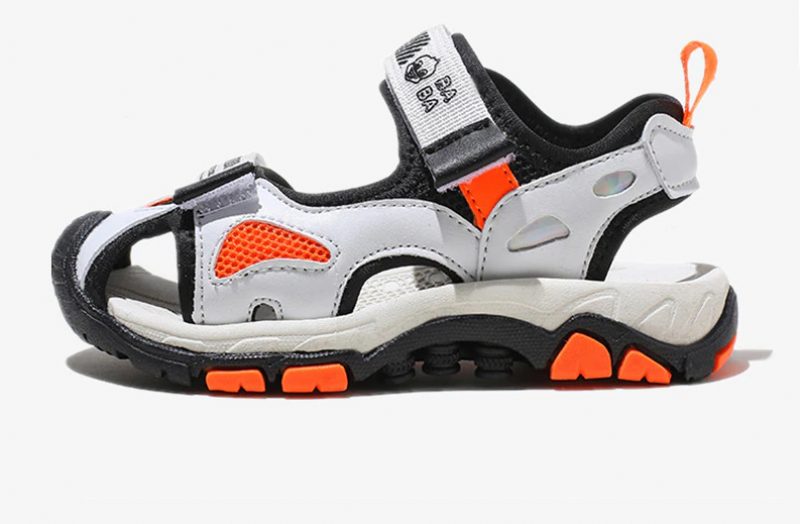 Feder Mode Sandal Til Drenge - Hvid