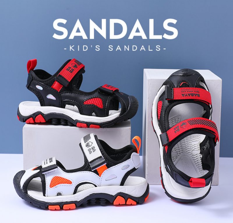 Feder Mode Sandal Til Drenge - Hvid
