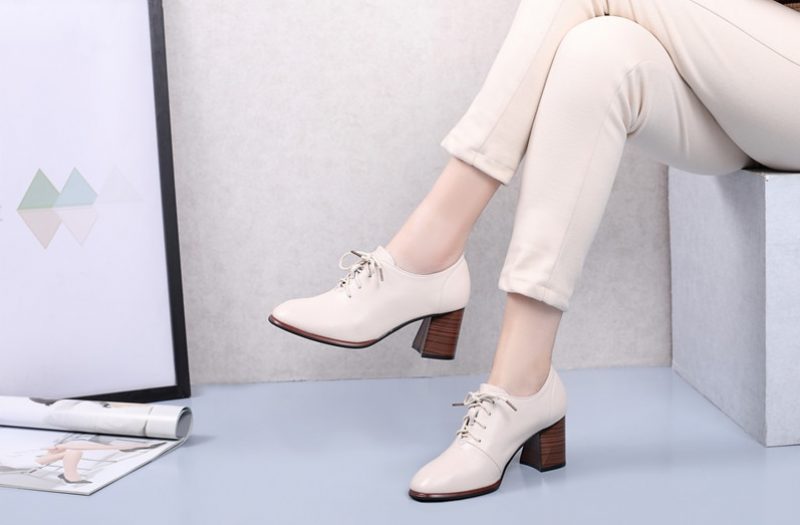 Fedora Pumps-sko Til Kvinder - Hvid