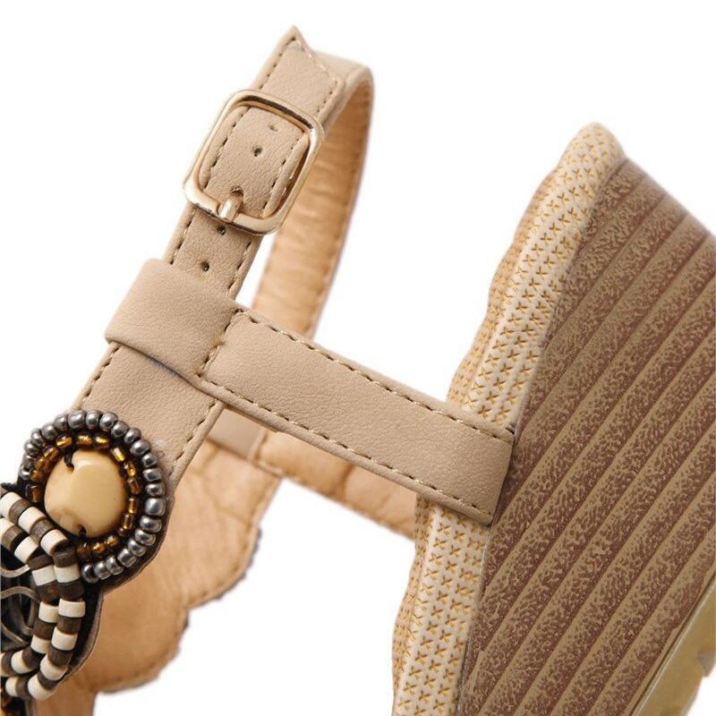 Felipa Sommer Wedge Sandal Til Kvinder - Beige